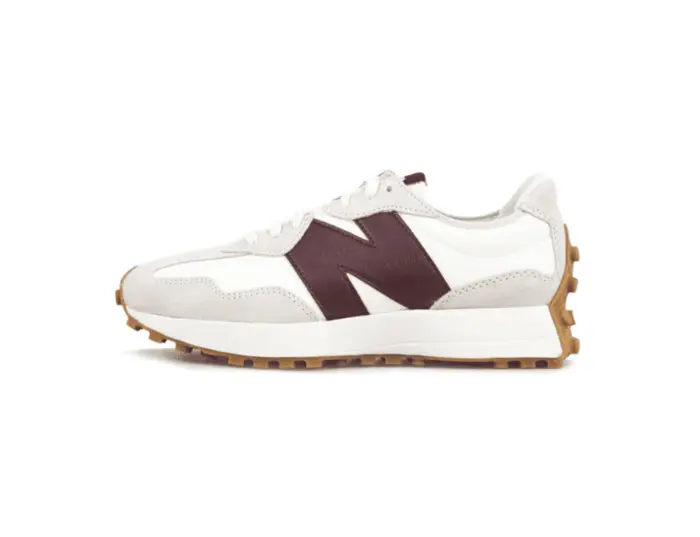 New Balance 327 White Dark Red