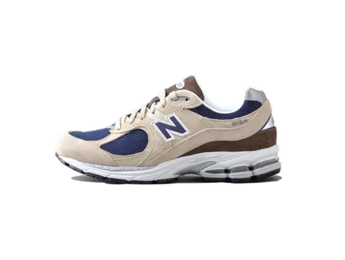 New Balance 2002R Beige Navy Blue