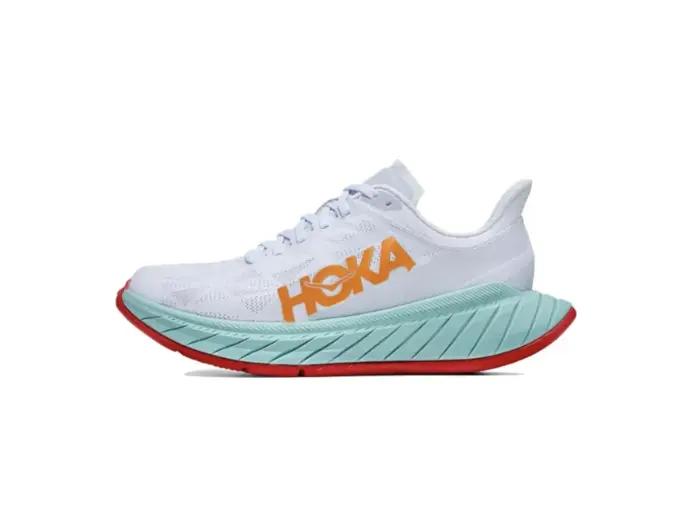 HOKA ONE ONE Carbon X 2 White Blazing Orange