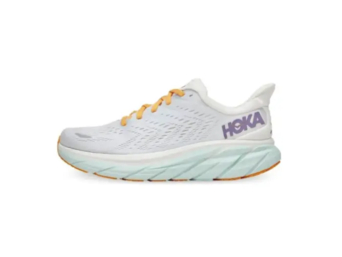 HOKA ONE ONE Clifton 8 Blanc De Blanc Purple Seafoam