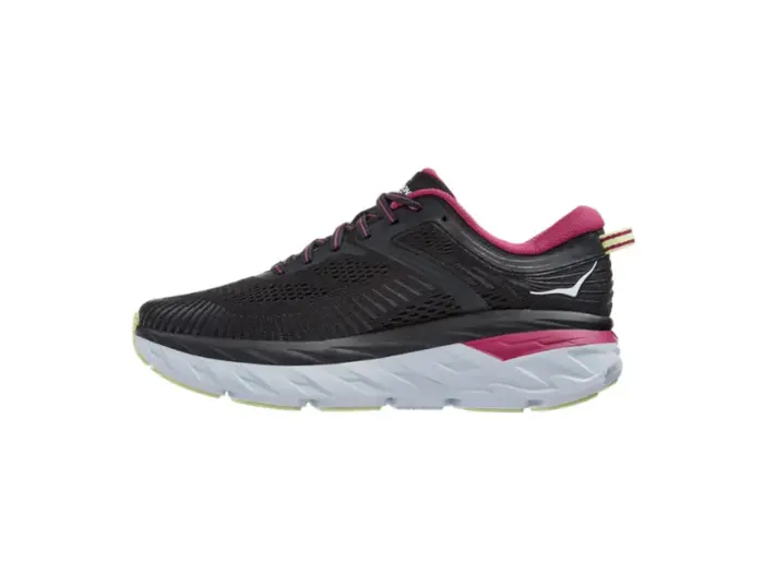 HOKA ONE ONE Bondi 7 Blue Graphite Festival Fuchsia