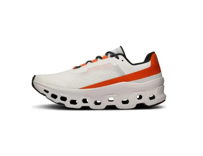 On Running CloudmOnster Undyed White Flame