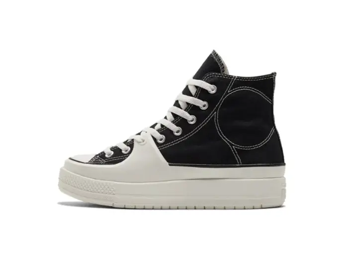 Converse Chuck Taylor All Star Construct Hi Black Vintage White