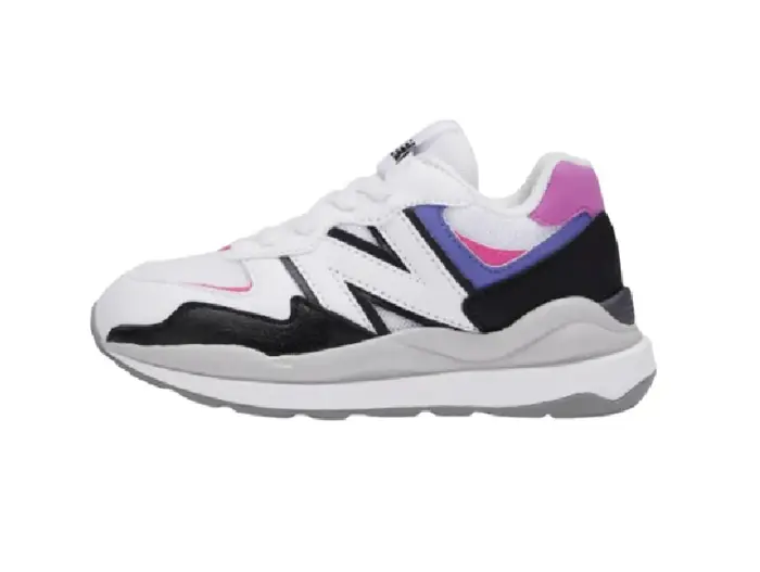 New Balance Kids 5740 White Black Purple