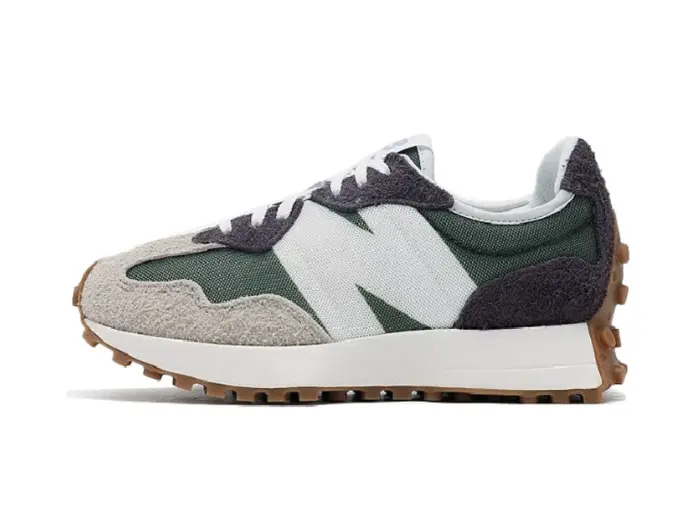New Balance Kids 327 Beige Green