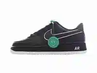 Nike Air Force 1 '07 Black White Outlined Swoosh