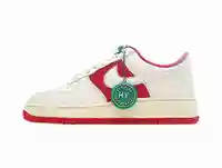 Nike Air Force 1 Low White and Red Stitching