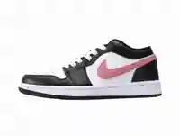 Air Jordan 1 Low Black Rust Pink