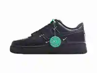 Nike Air Force 1 '07 LX Black Silver Mini Swoosh