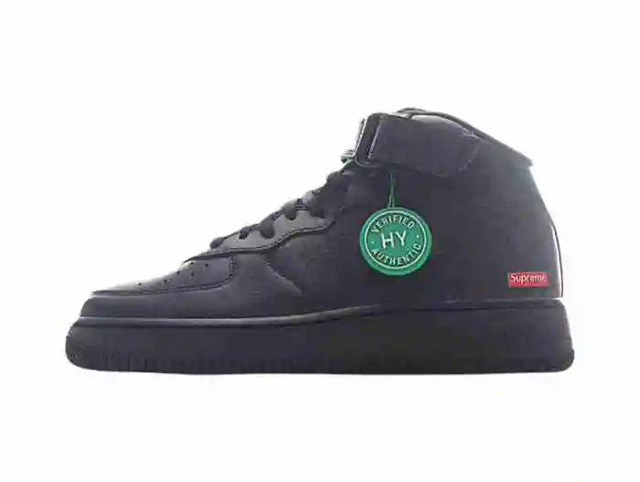 Supreme x Air Force 1 Mid Box Logo - Triple Black